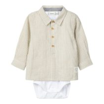 Nbmdelix shirt body beige
