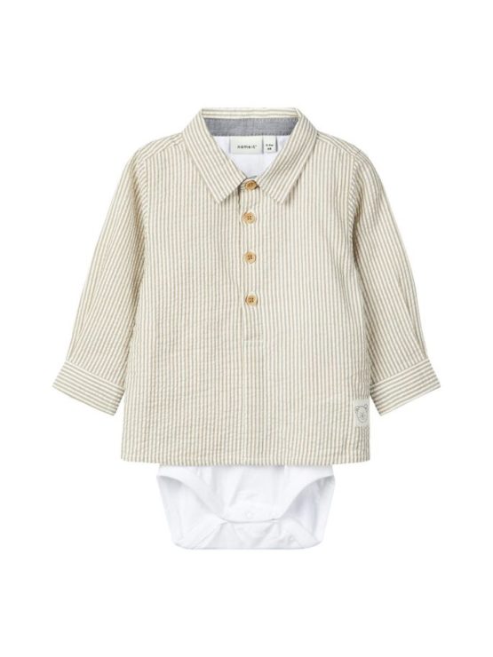 Nbmdelix shirt body beige