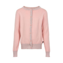 Cardigan structure knit pink