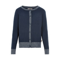 Cardigan structure knit blå