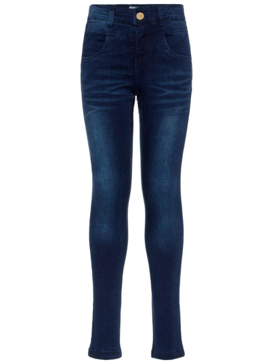 Nkfpolly dnmtrilla 3001 pant dark blue denim