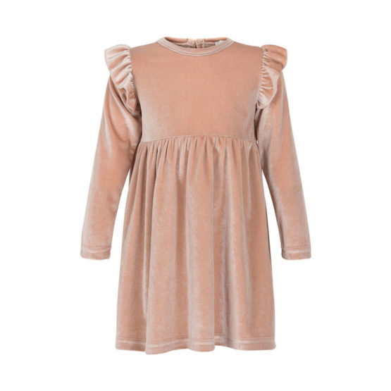 840128 Dress velvet Rose smoke