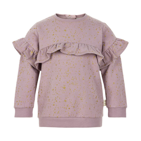 840126 Pullover sweat gold print