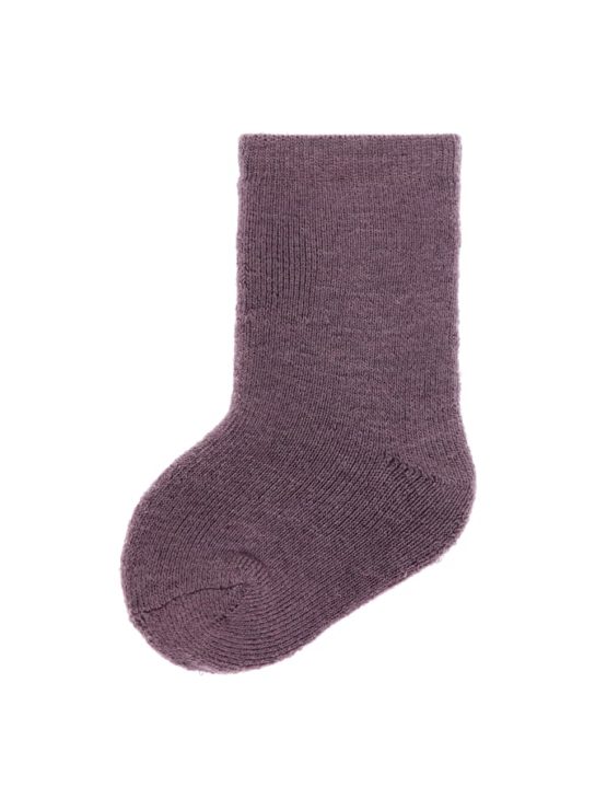 Nbfwaksi wool sock Black plum