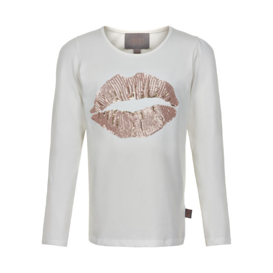 821248 T-shirt lips sequins