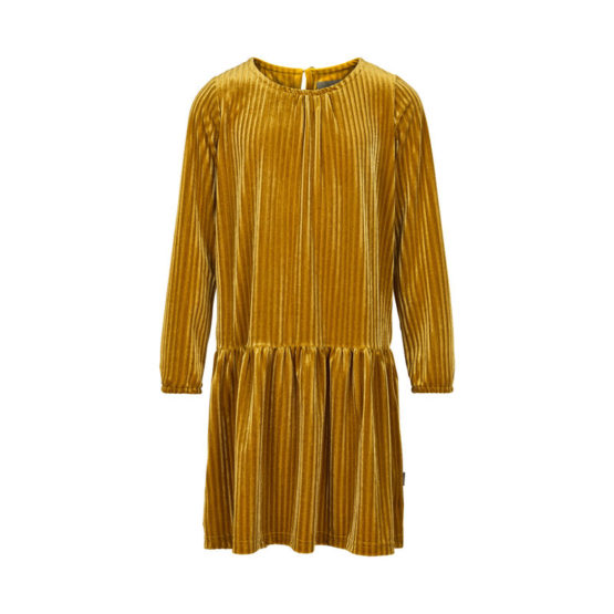 821228 Dress velvet Harvest gold
