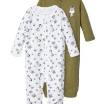 Nbfnightsuit 2P loden green zebra