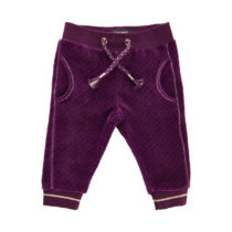 610792 Pants velour Plum purple